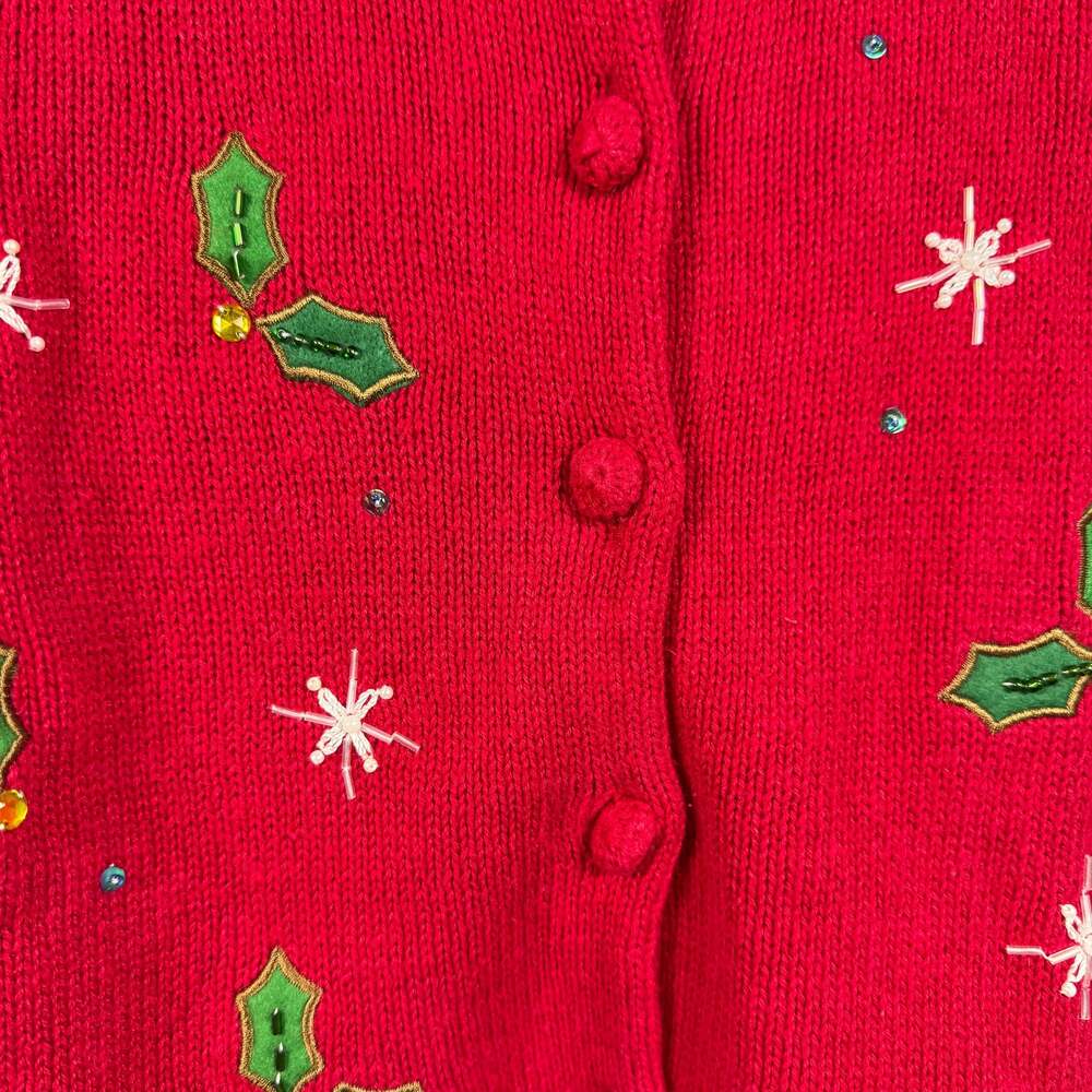 Womens Christmas Cardigan/Sweater Heirloom Collectibles Gingerbread Size Small - Picture 2 of 8